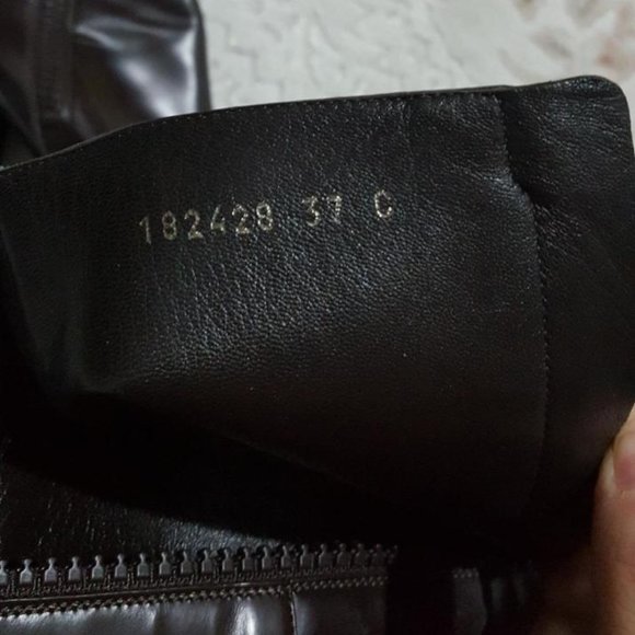 Authentic Gucci Dark Burgundy Platform Tall Boots EU 37 C - Picture 4 of 4